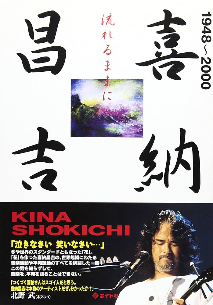 喜納昌吉流れるままに 1948~2000活動の軌跡　ダライ・ラマ法皇　北野武ほか
